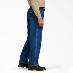 "Relaxed Fit Straight Leg Heavyweight Denim Jeans"