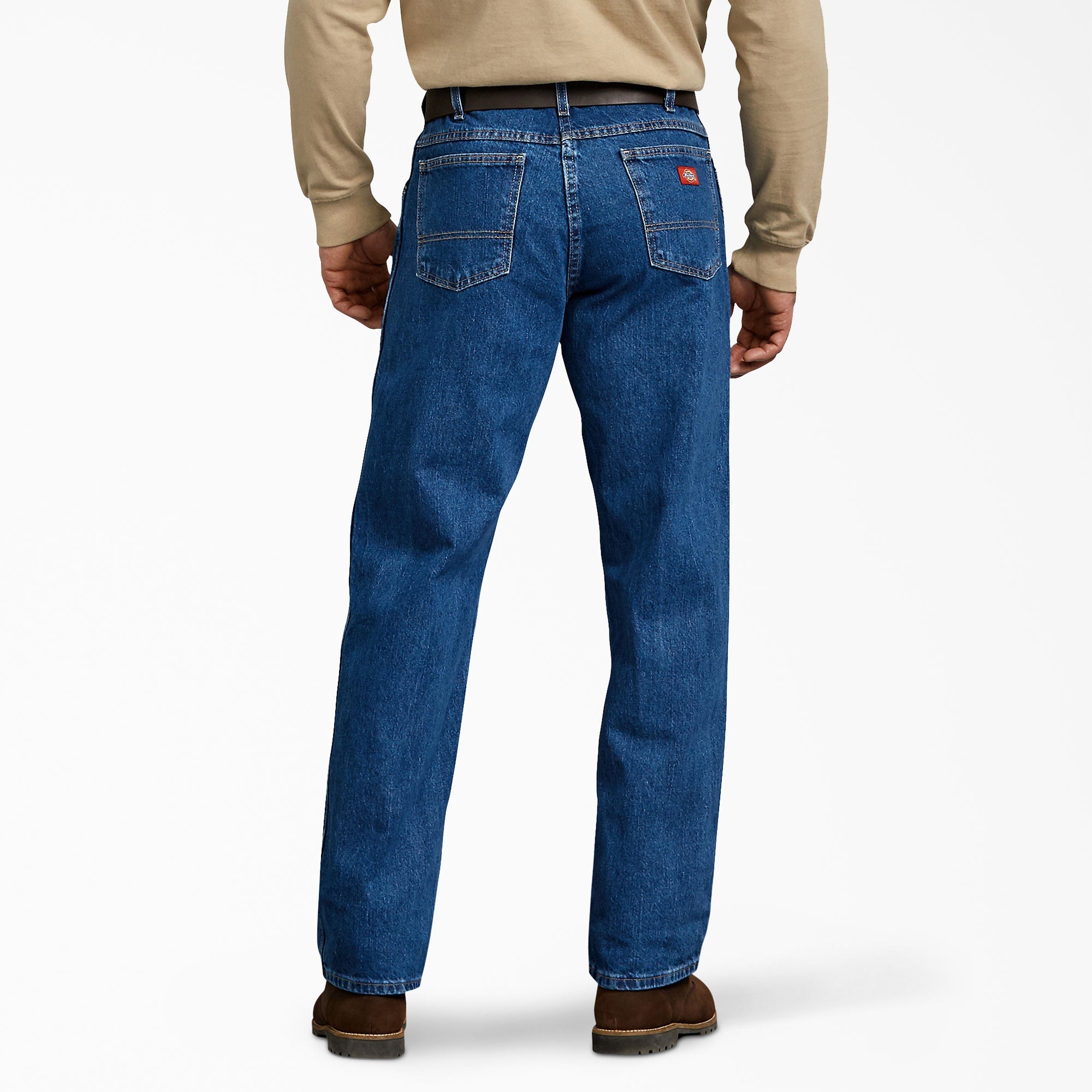 "Relaxed Fit Straight Leg Heavyweight Denim Jeans"