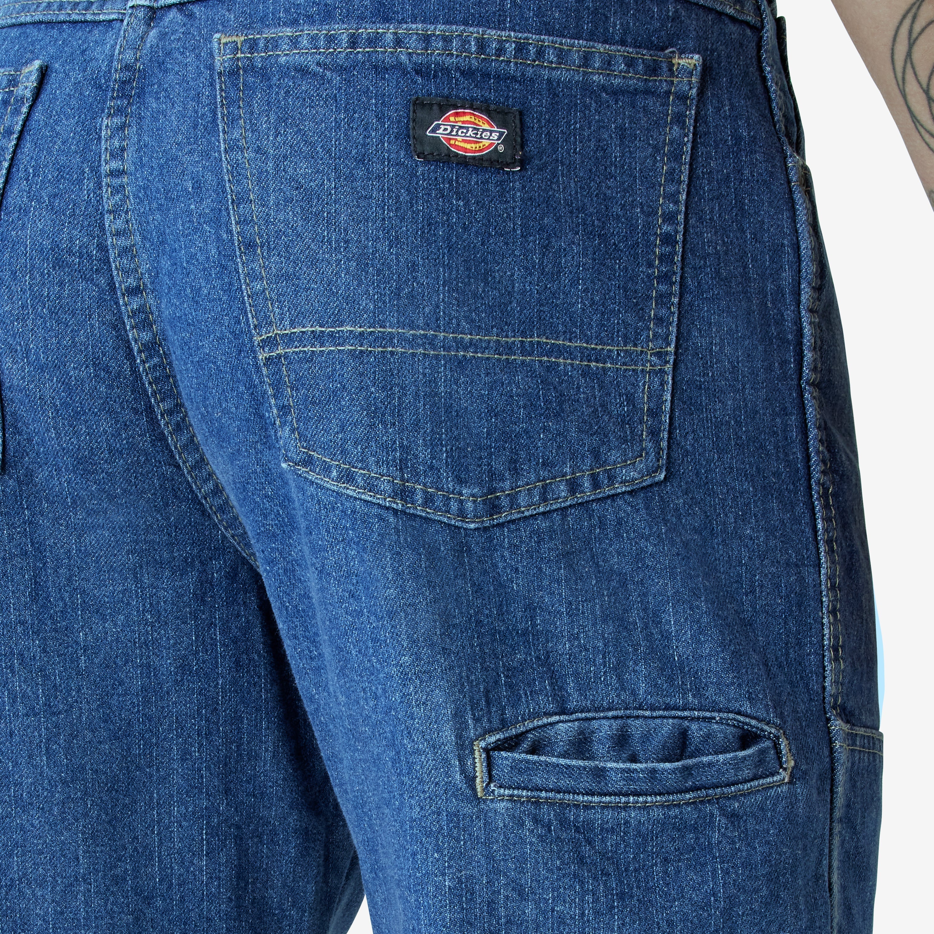 "Relaxed Fit Double Knee Jeans"