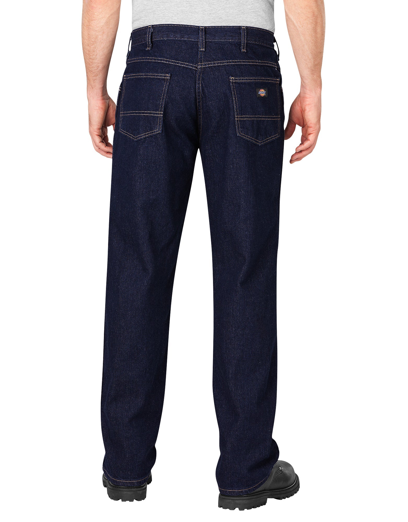 "Loose Fit Straight Leg Denim Jeans"