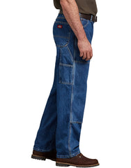 "Relaxed Fit Double Knee Carpenter Denim Jeans"