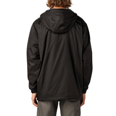 "Fleece Lined Nylon Hooded Jacket"