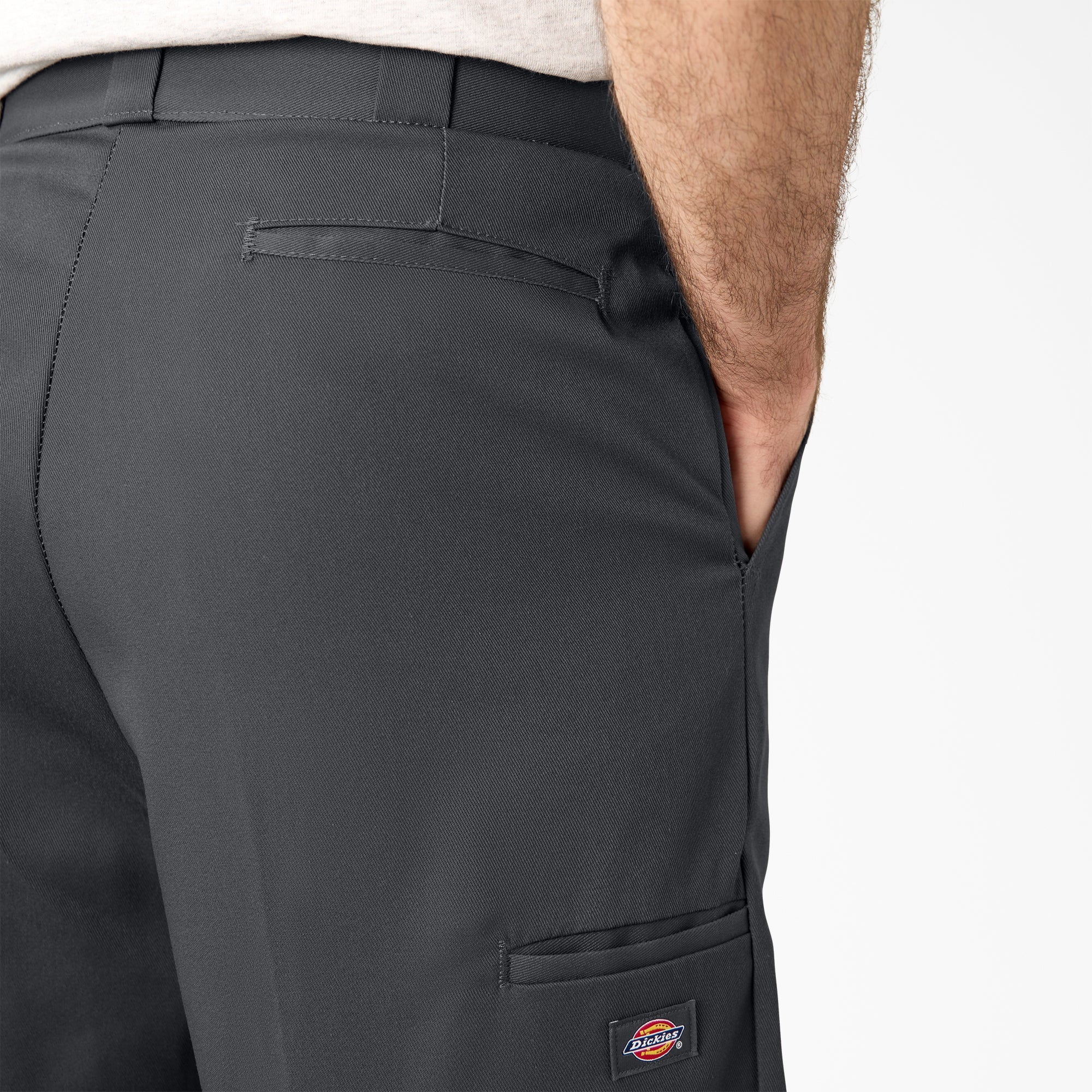 "Loose Fit Flat Front Work Shorts, 13"""
