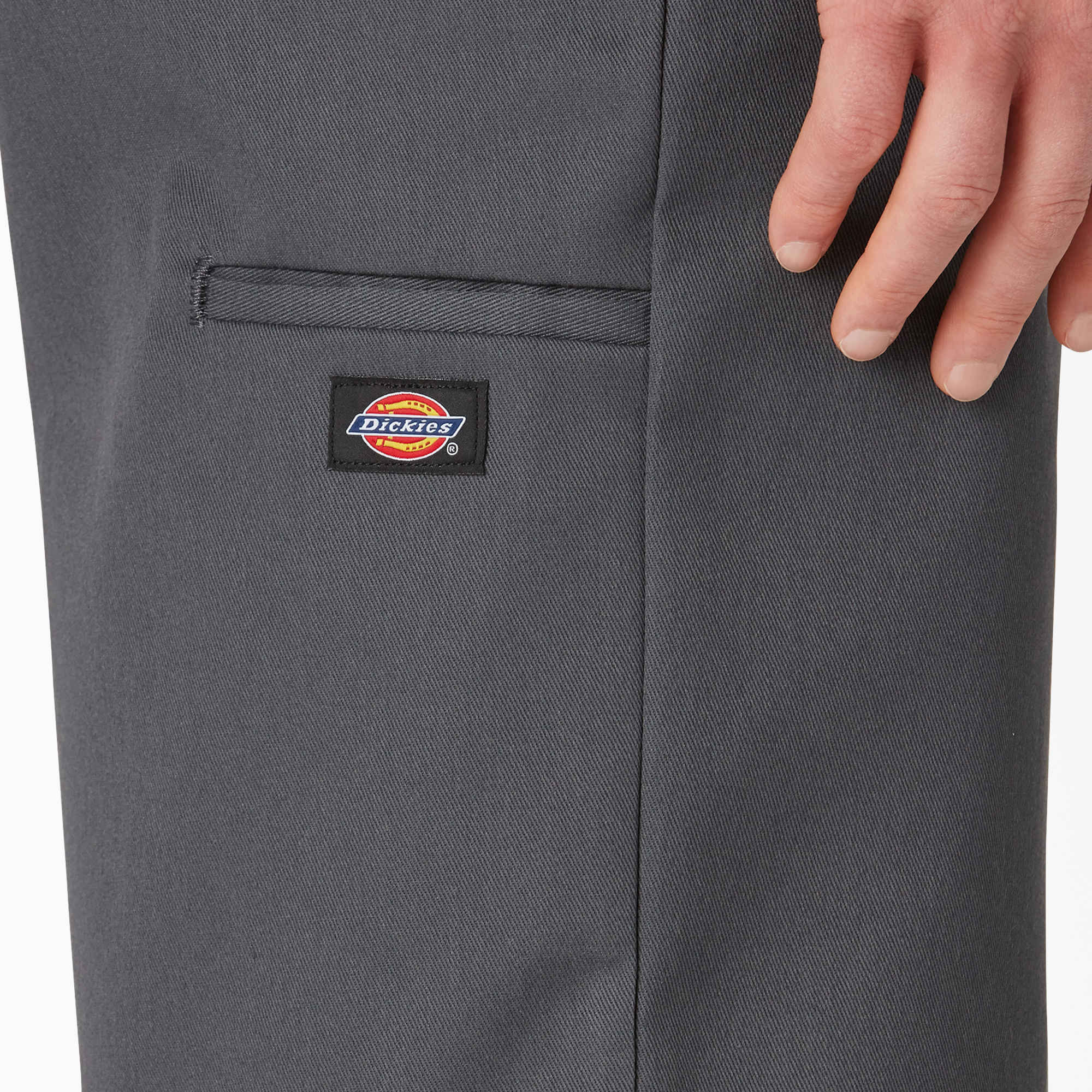 "Loose Fit Flat Front Work Shorts, 13"""