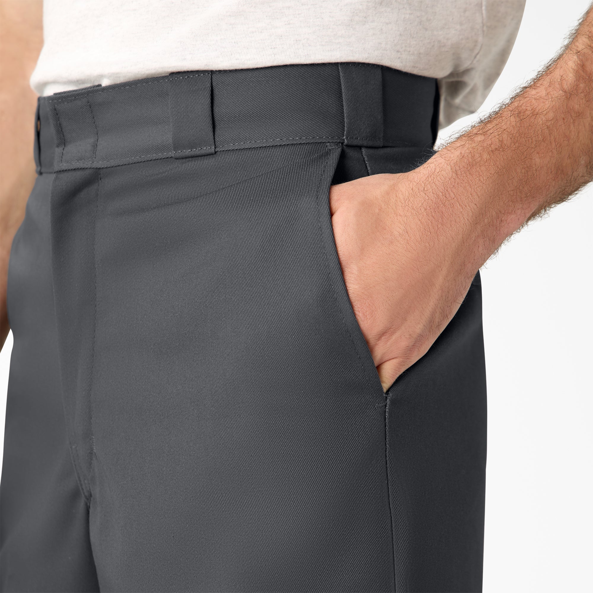 "Loose Fit Flat Front Work Shorts, 13"""
