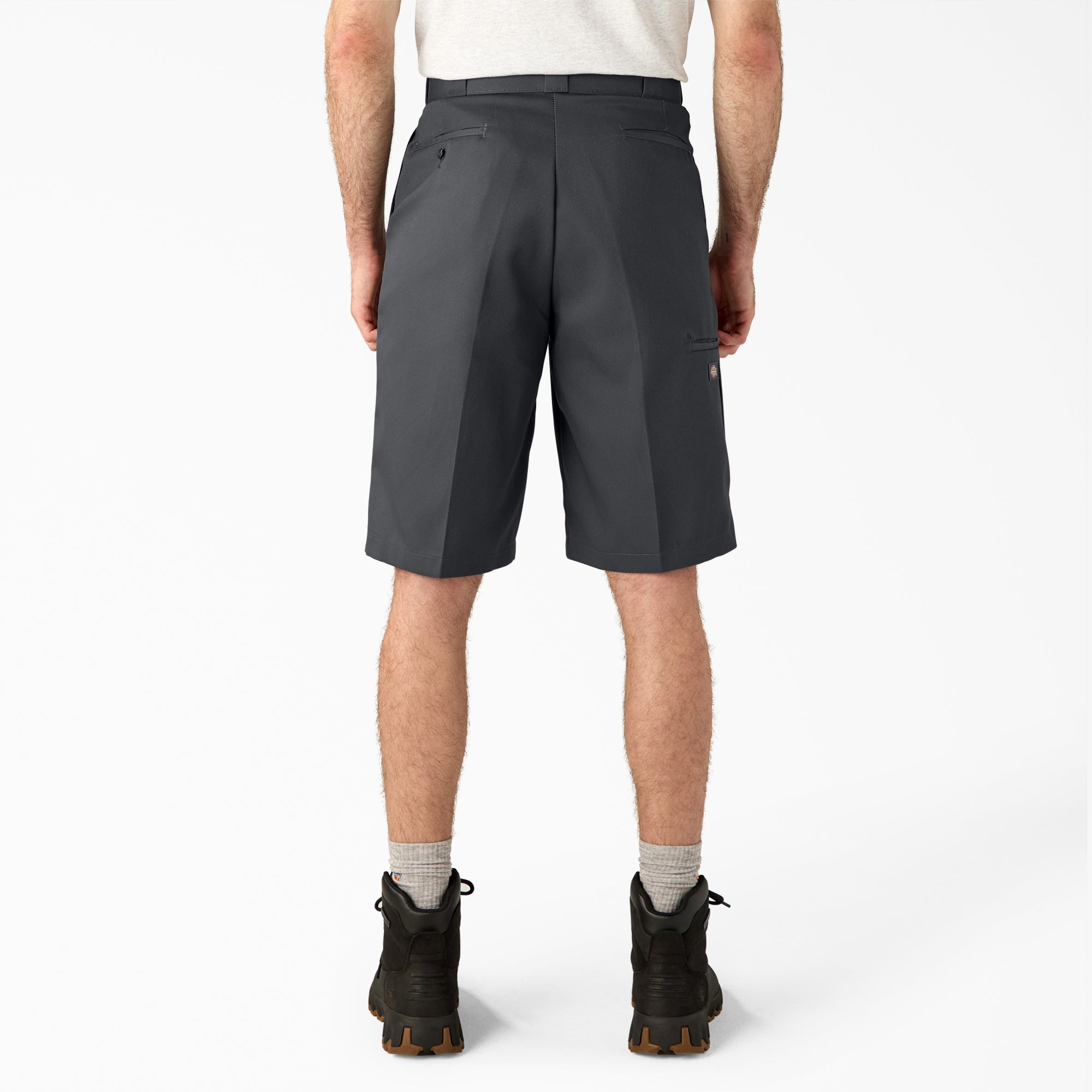 "Loose Fit Flat Front Work Shorts, 13"""