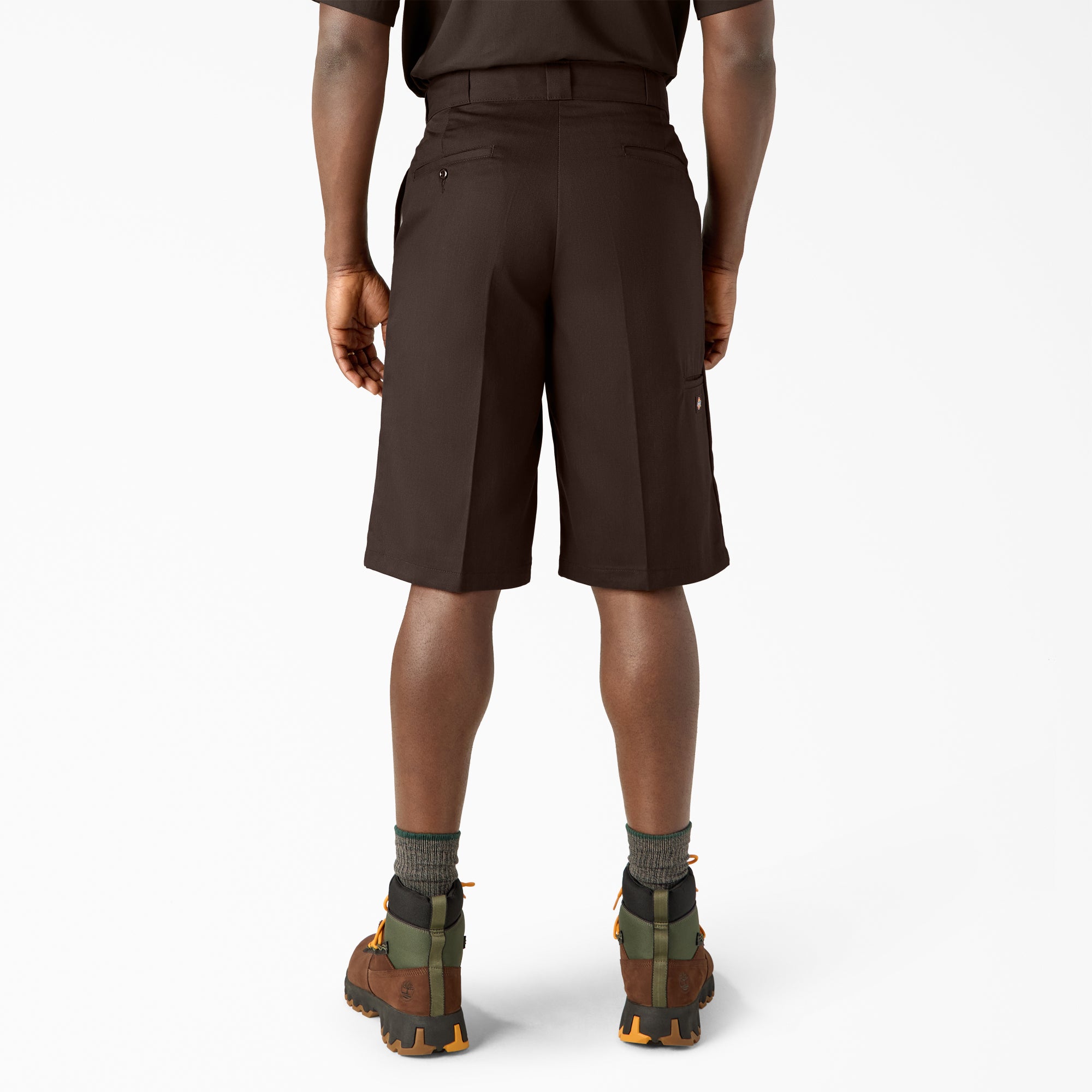 "Loose Fit Flat Front Work Shorts, 13"""