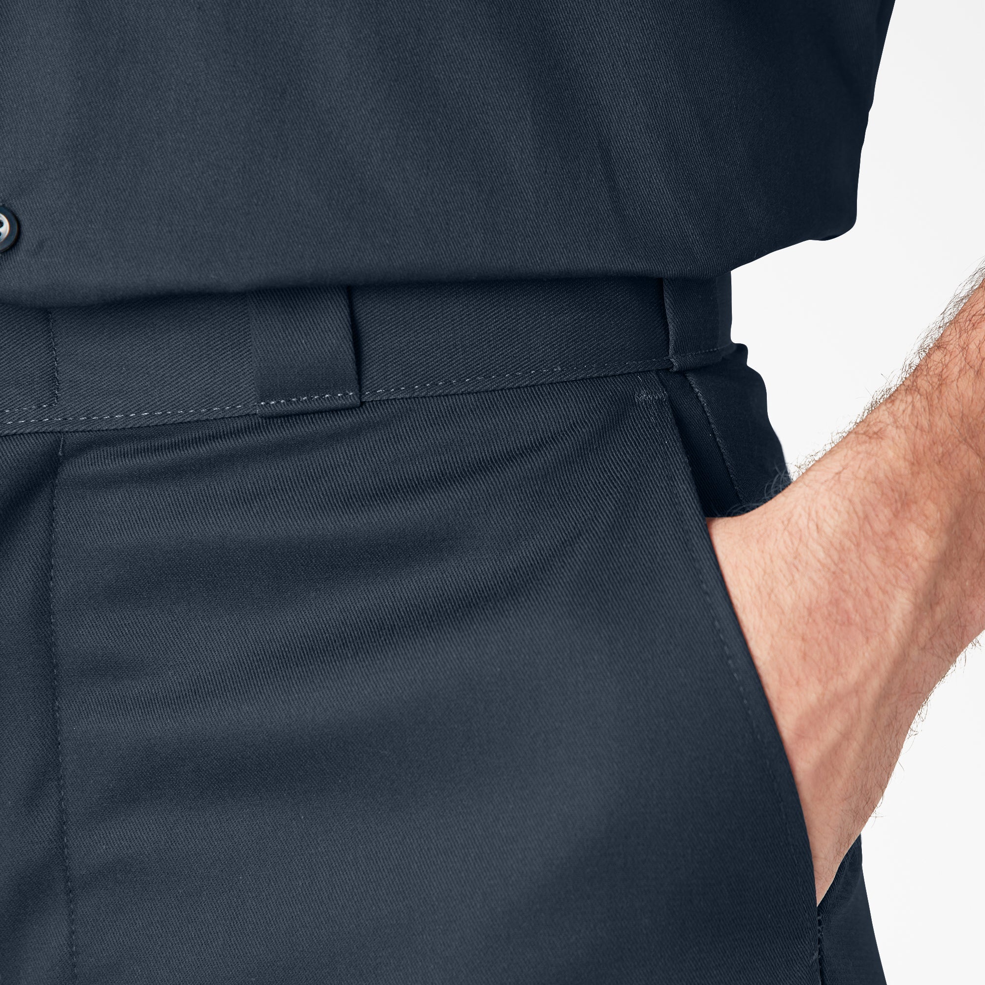 "Loose Fit Flat Front Work Shorts, 13"""