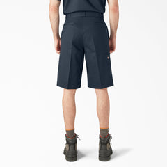 "Loose Fit Flat Front Work Shorts, 13"""