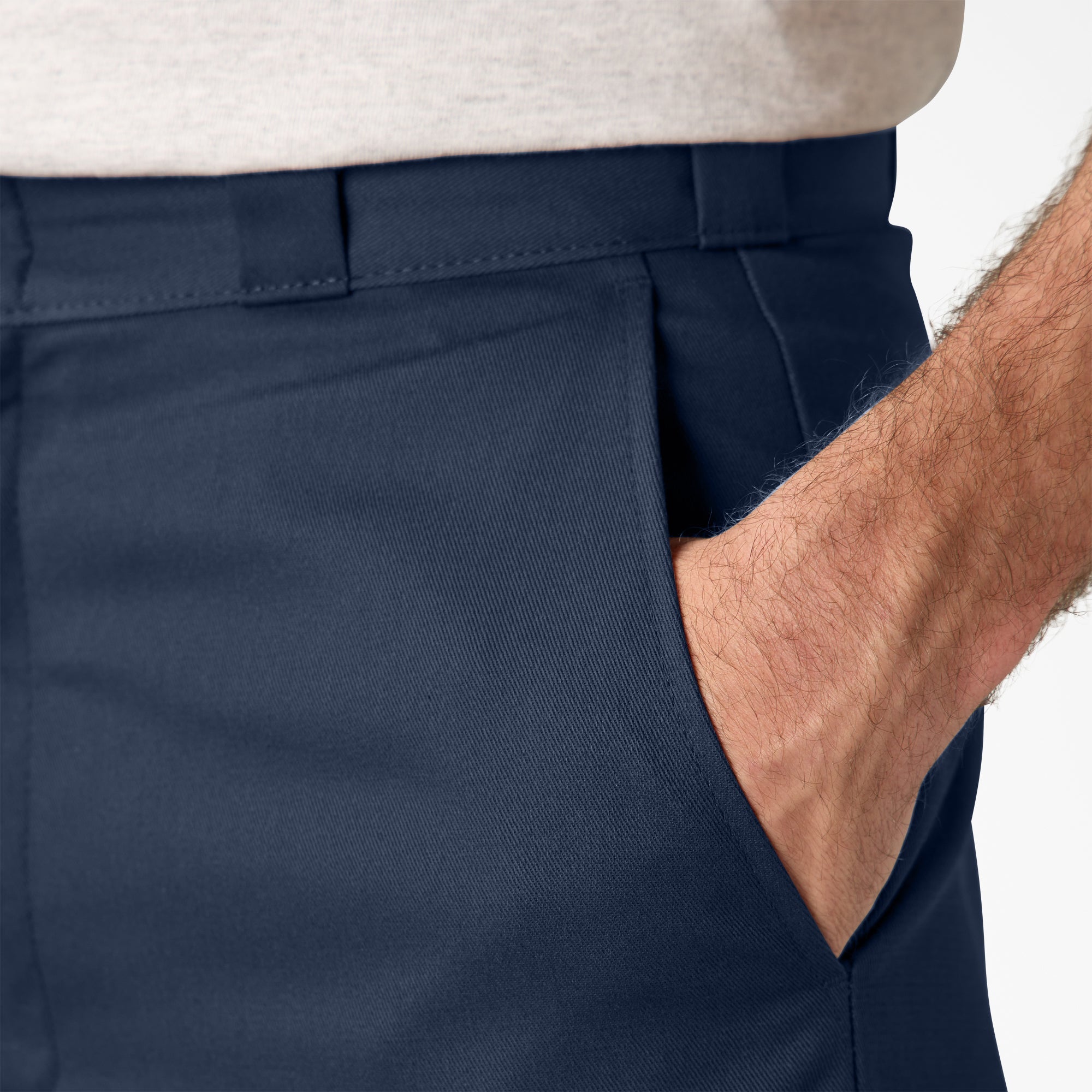 "Loose Fit Flat Front Work Shorts, 13"""