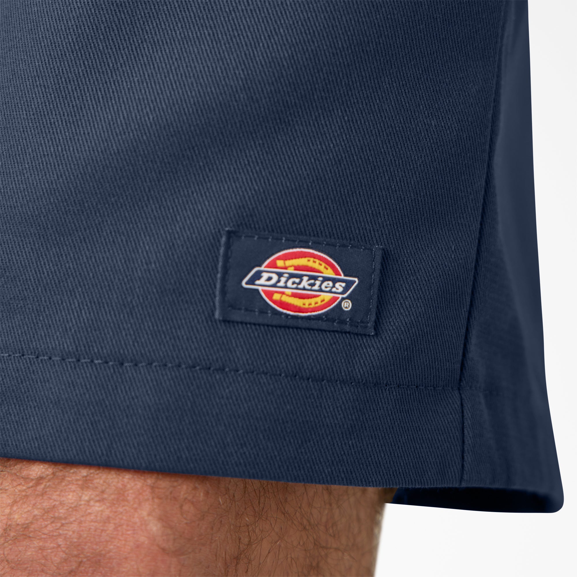 "Loose Fit Flat Front Work Shorts, 13"""