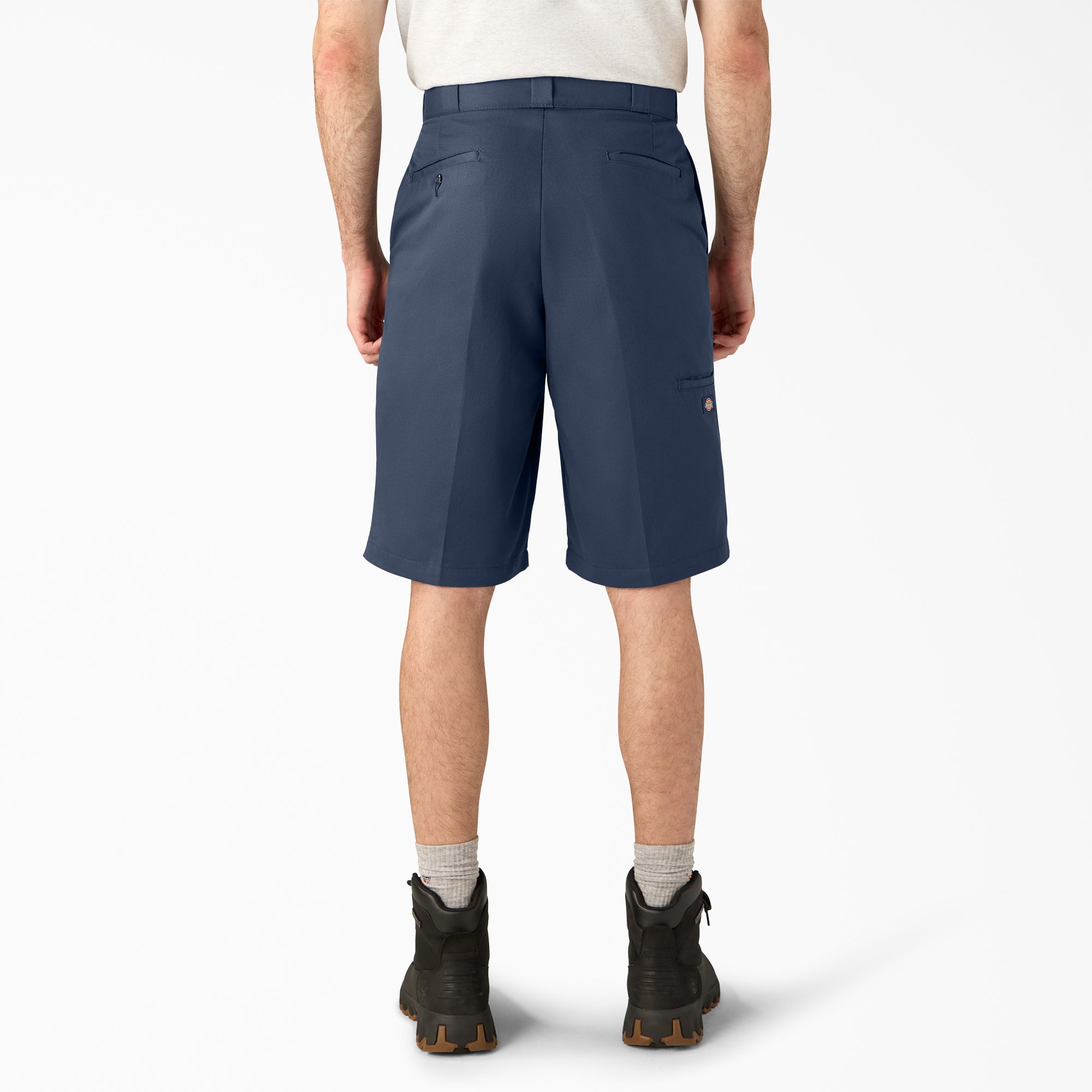 "Loose Fit Flat Front Work Shorts, 13"""
