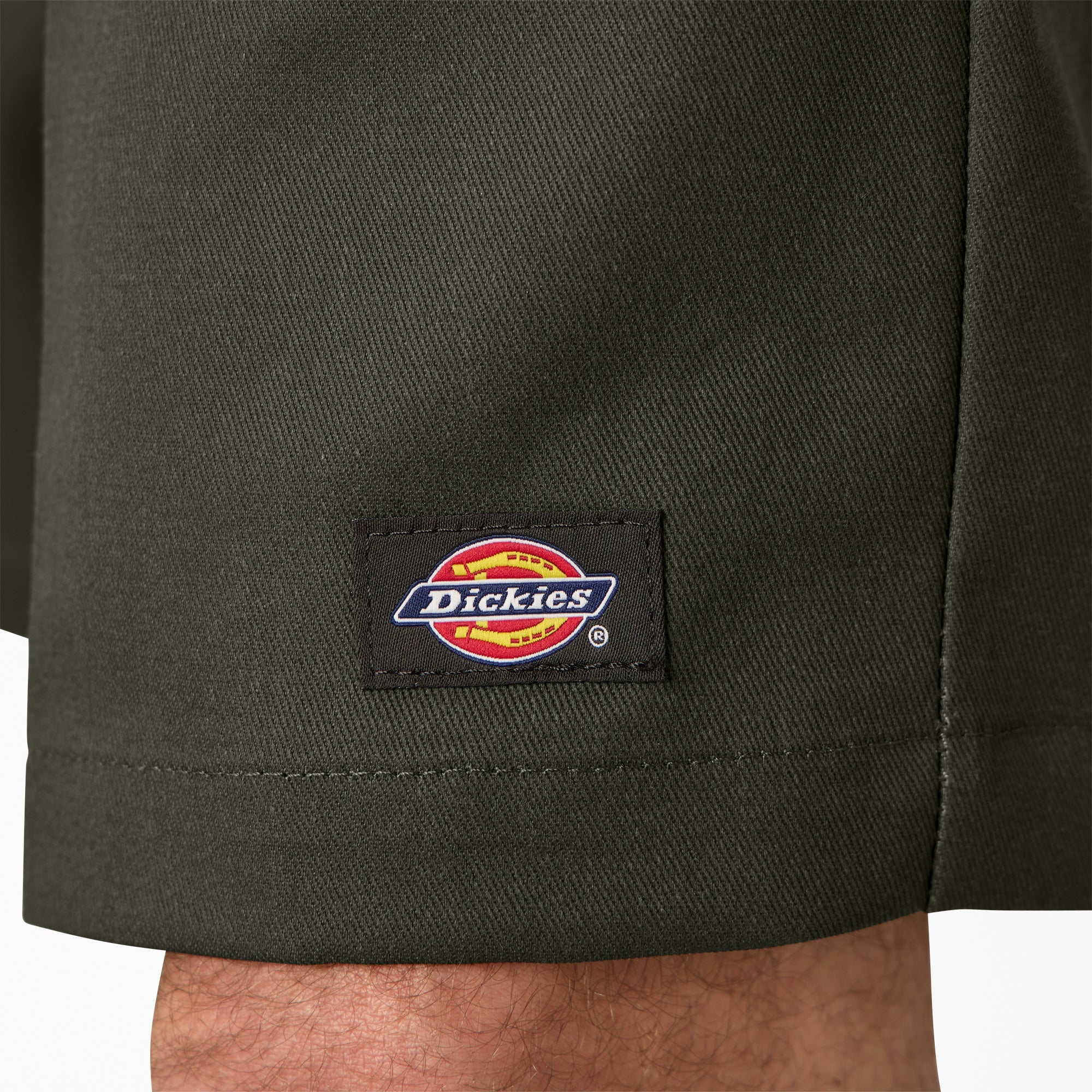 "Loose Fit Flat Front Work Shorts, 13"""