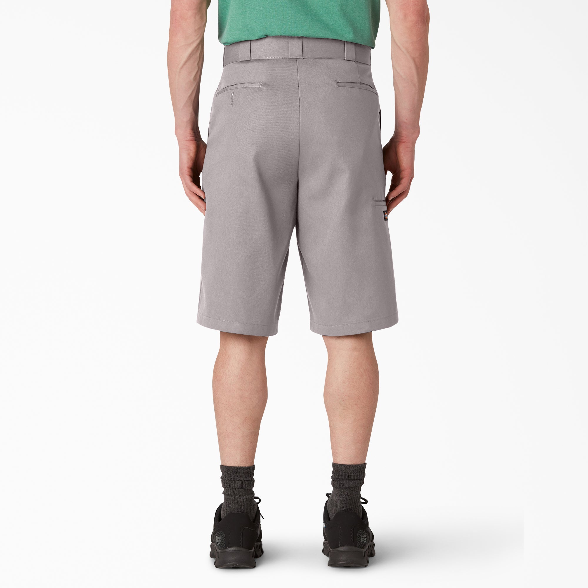 "Loose Fit Flat Front Work Shorts, 13"""