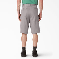 "Loose Fit Flat Front Work Shorts, 13"""