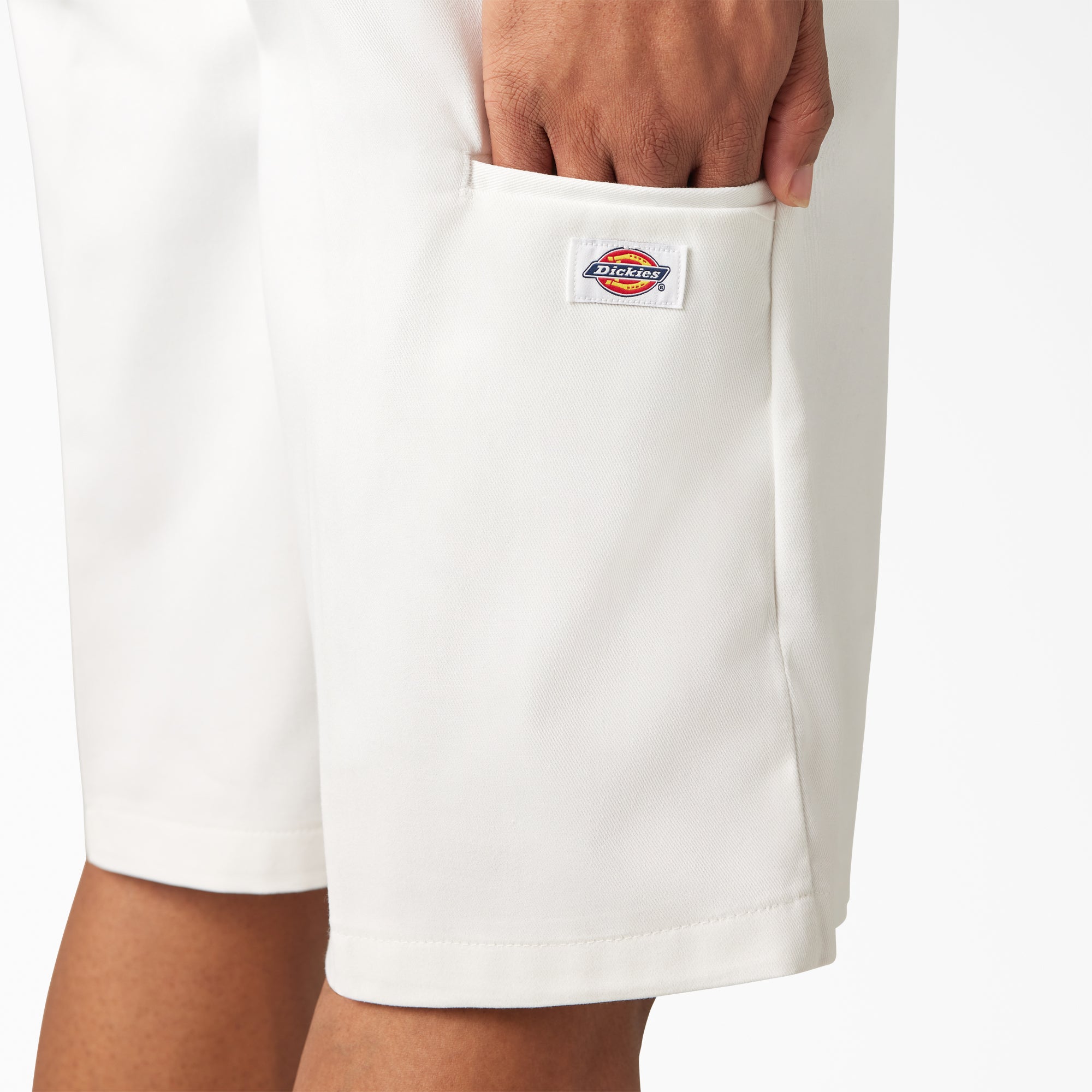 "Loose Fit Flat Front Work Shorts, 13"""