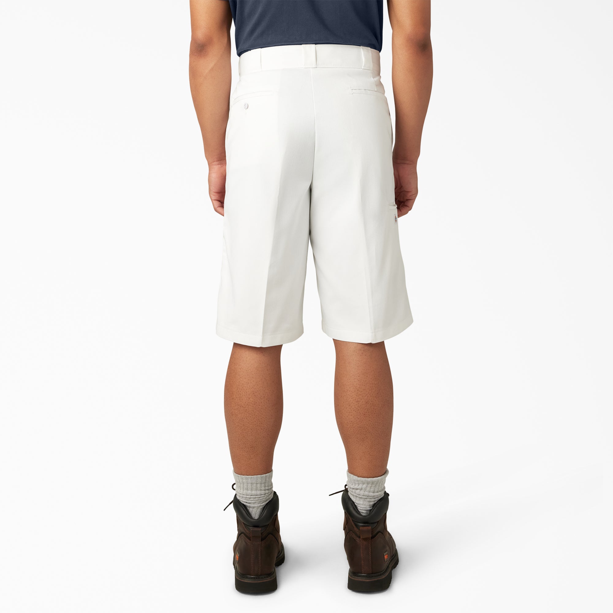 "Loose Fit Flat Front Work Shorts, 13"""
