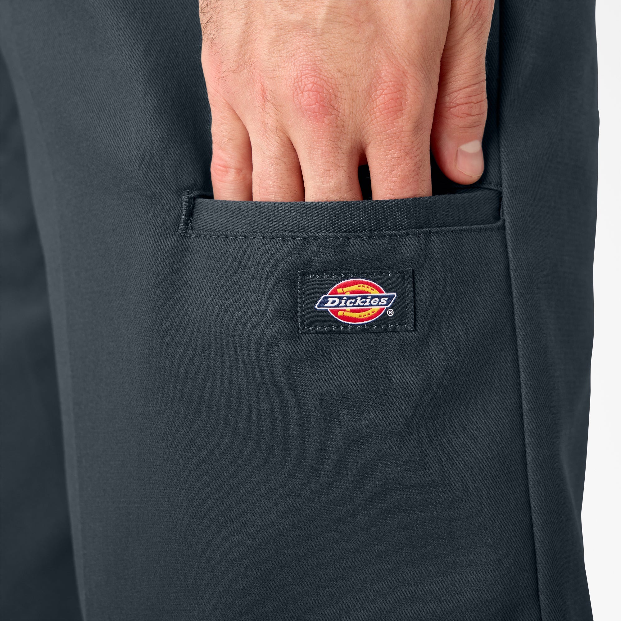 "Loose Fit Flat Front Work Shorts, 13"""