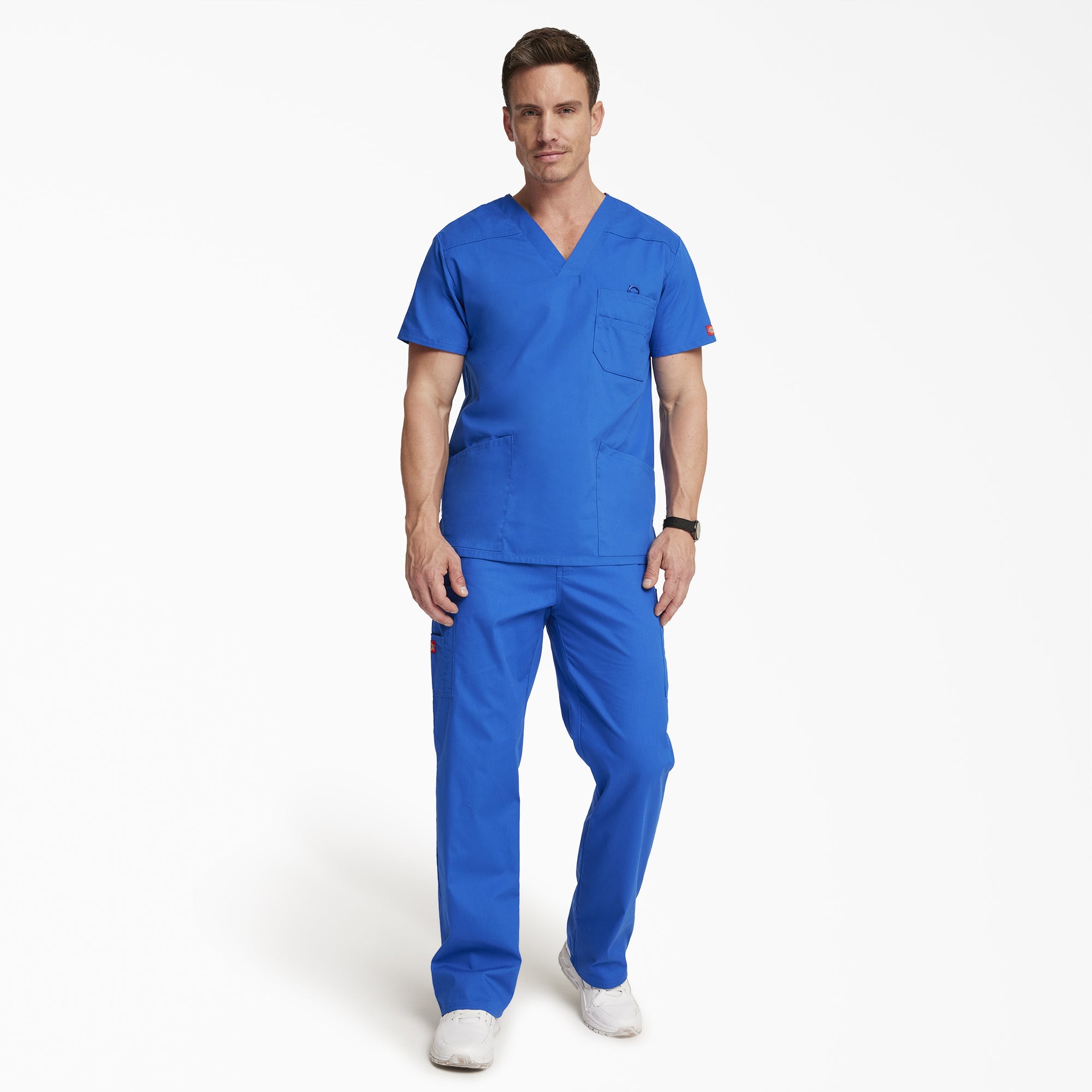 "Men's EDS Signature V-Neck Scrub Top"