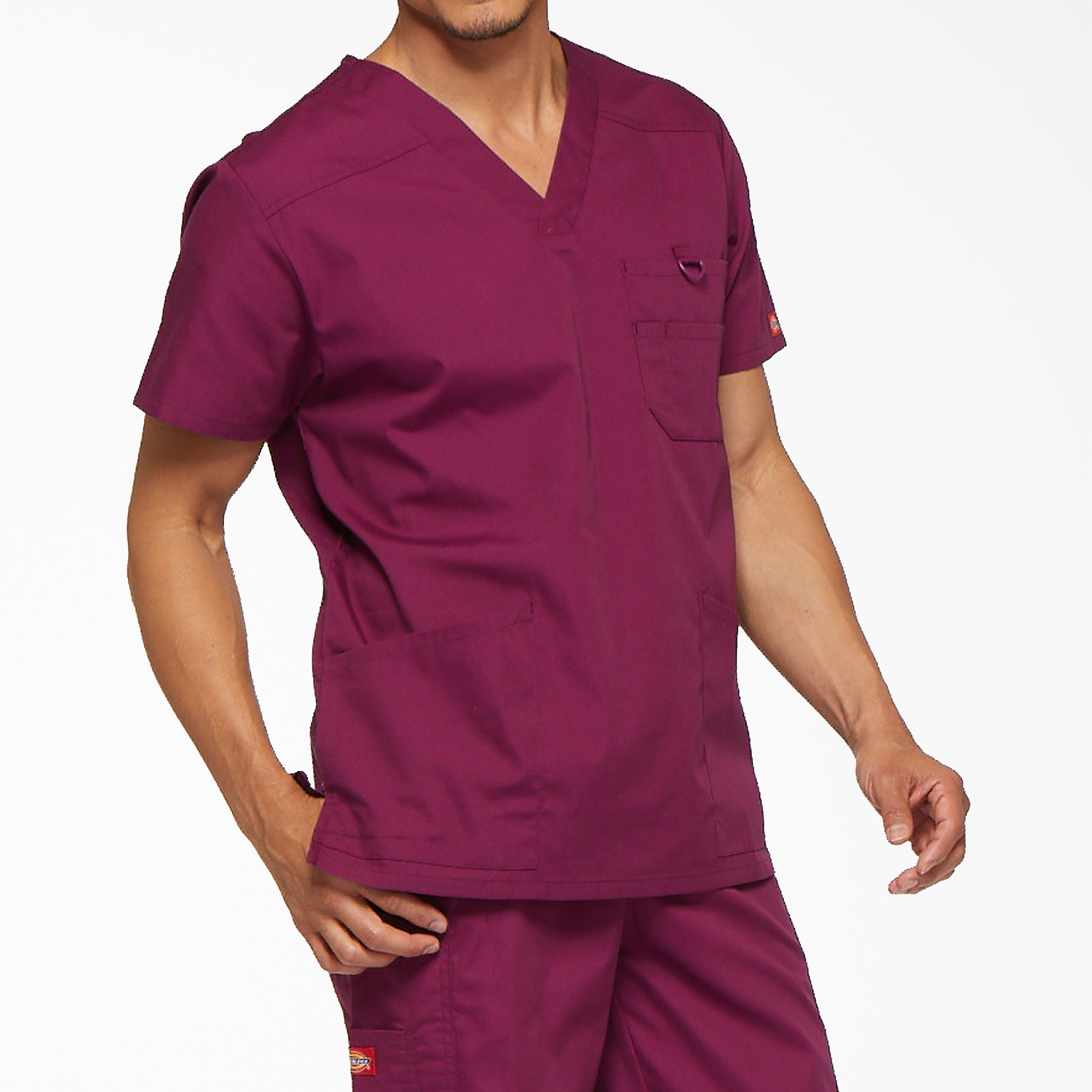 "Men's EDS Signature V-Neck Scrub Top"