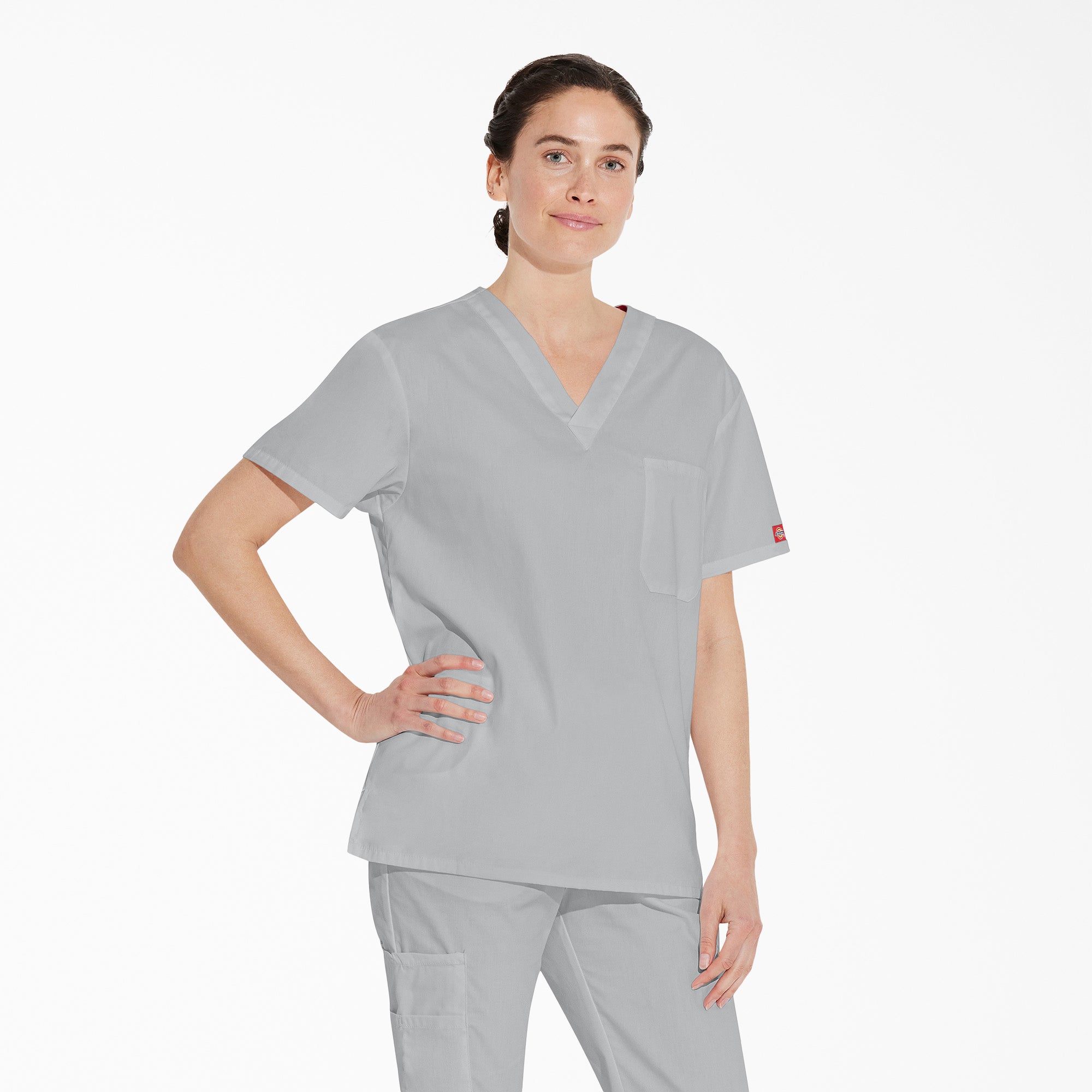 "Unisex EDS Signature V-Neck Scrub Top"