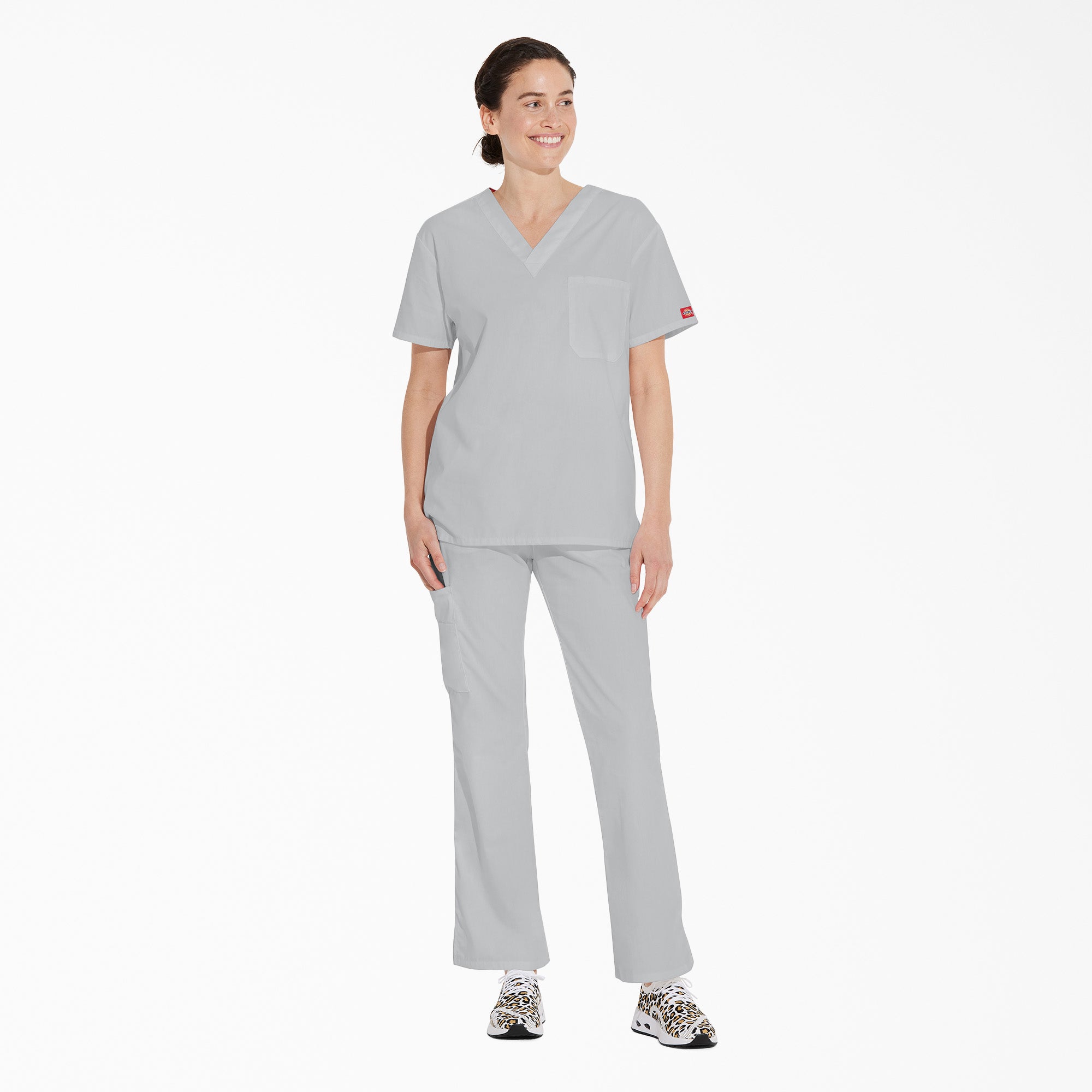 "Unisex EDS Signature V-Neck Scrub Top"