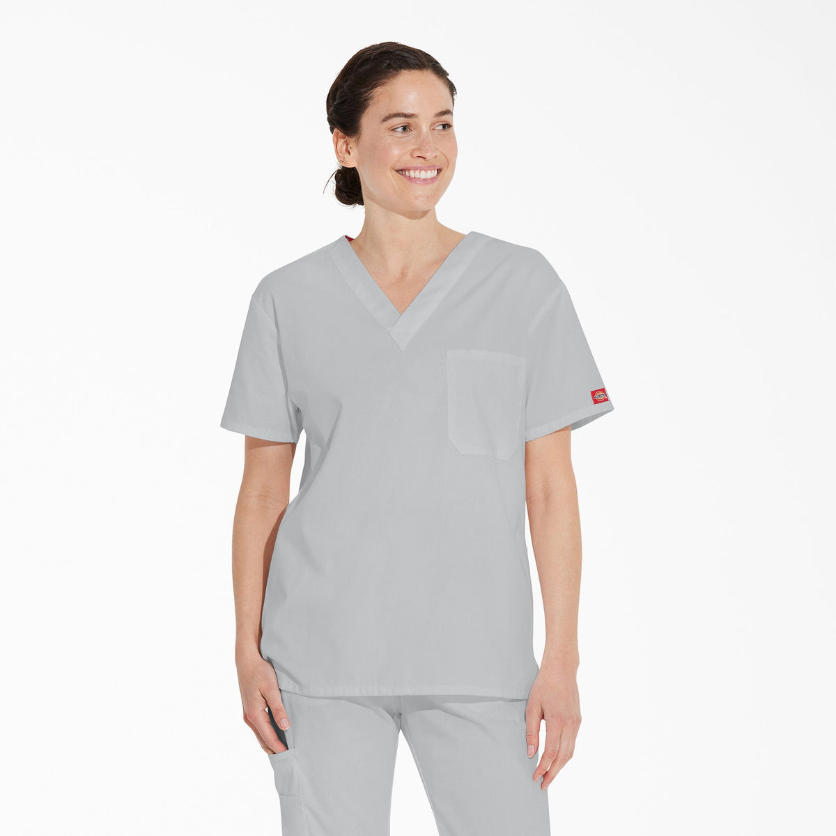 "Unisex EDS Signature V-Neck Scrub Top"