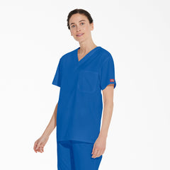 "Unisex EDS Signature V-Neck Scrub Top"