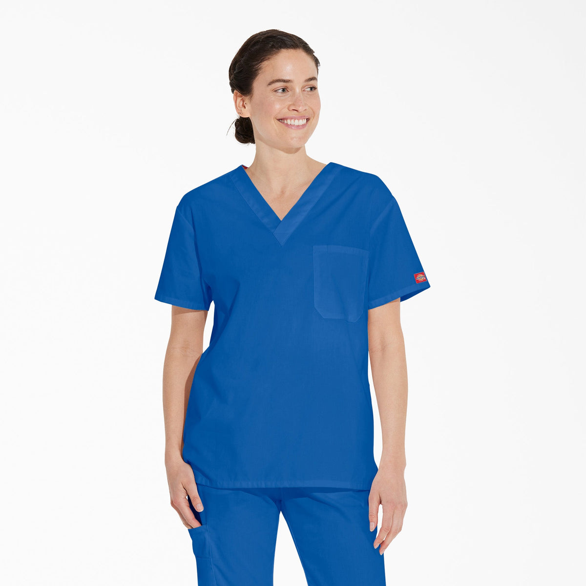 "Unisex EDS Signature V-Neck Scrub Top"