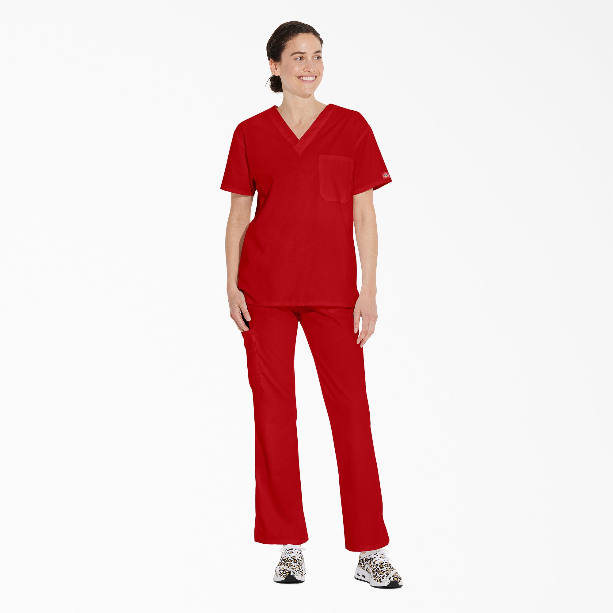 "Unisex EDS Signature V-Neck Scrub Top"