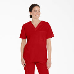 "Unisex EDS Signature V-Neck Scrub Top"