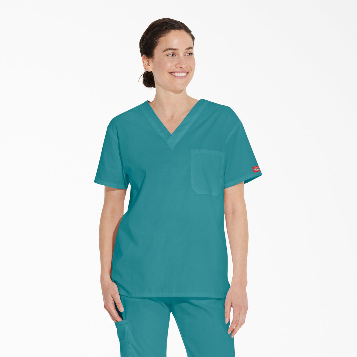 "Unisex EDS Signature V-Neck Scrub Top"
