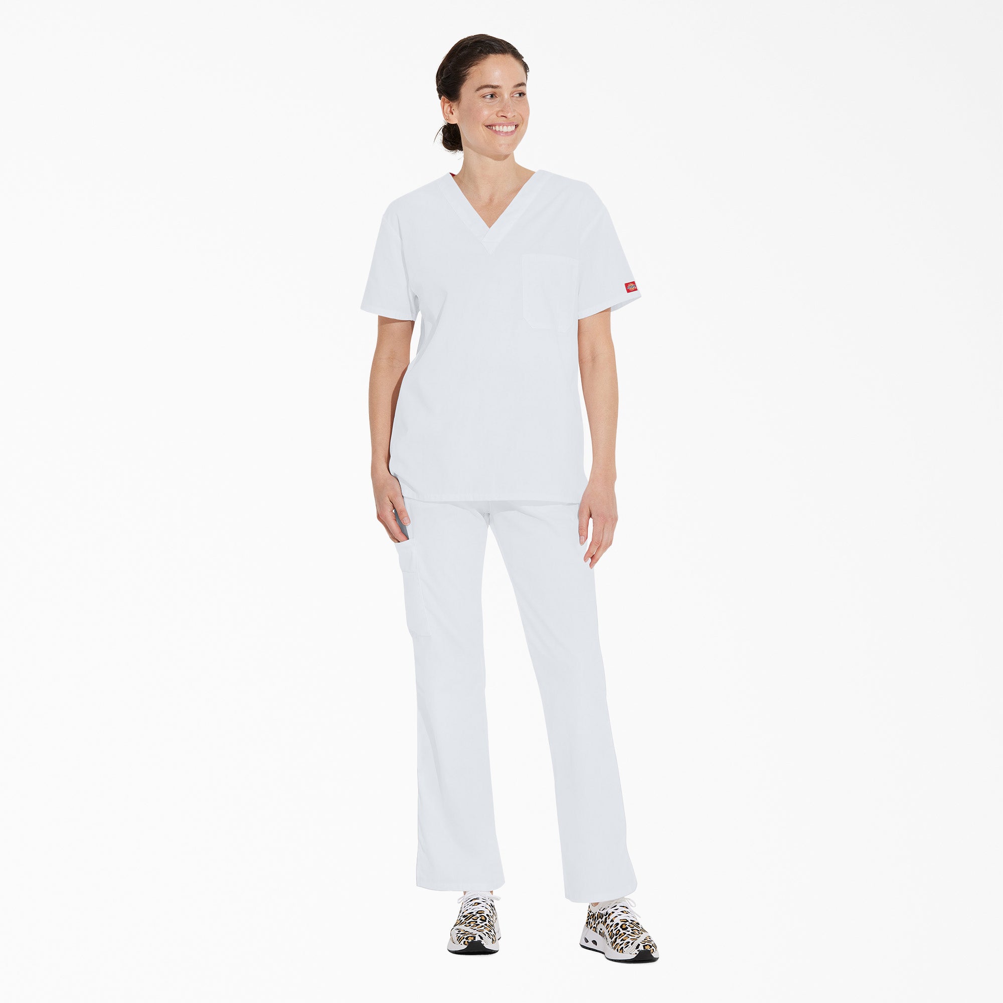 "Unisex EDS Signature V-Neck Scrub Top"