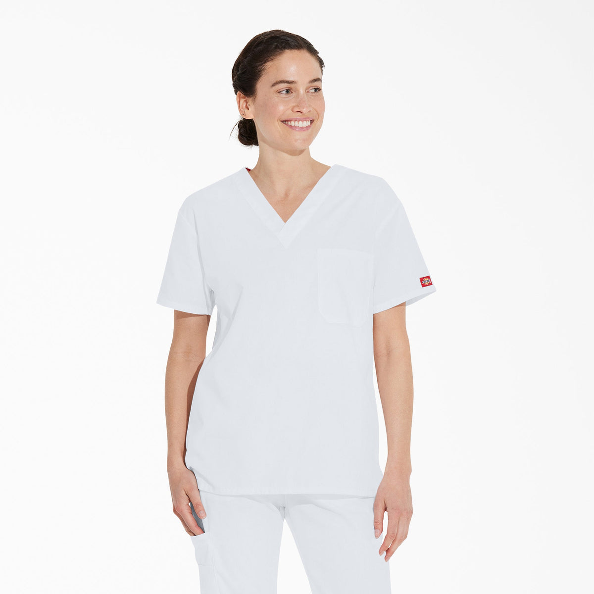 "Unisex EDS Signature V-Neck Scrub Top"