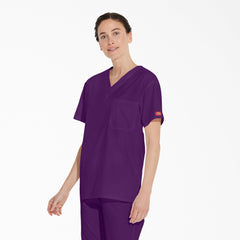 "Unisex EDS Signature V-Neck Scrub Top"