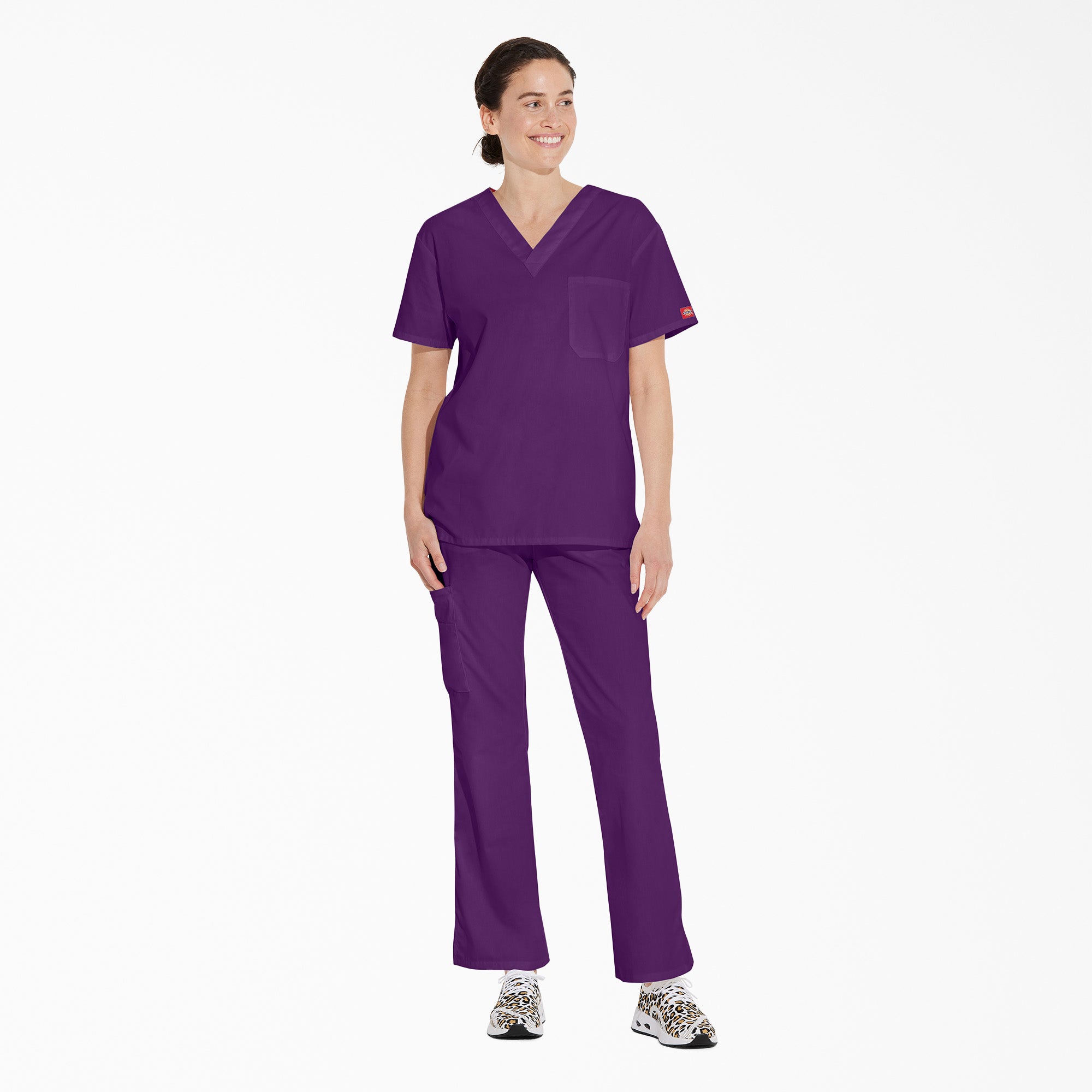 "Unisex EDS Signature V-Neck Scrub Top"