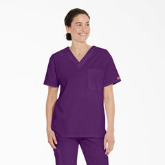 "Unisex EDS Signature V-Neck Scrub Top"