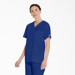 "Unisex EDS Signature V-Neck Scrub Top"