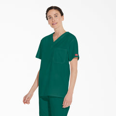 "Unisex EDS Signature V-Neck Scrub Top"