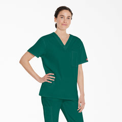 "Unisex EDS Signature V-Neck Scrub Top"