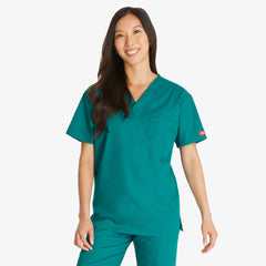 "Unisex EDS Signature V-Neck Scrub Top"