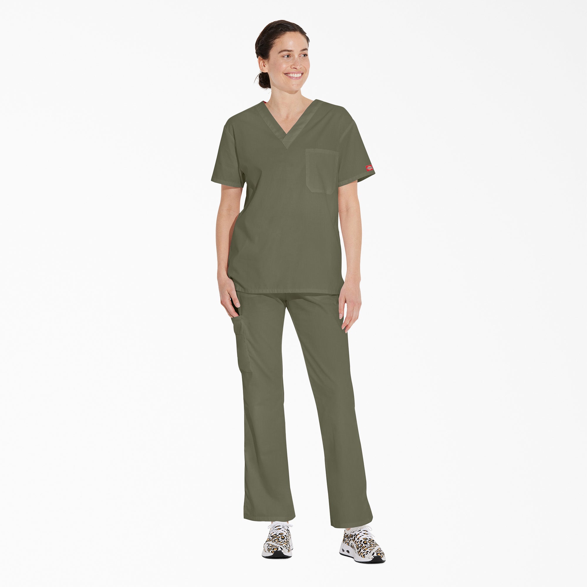 "Unisex EDS Signature V-Neck Scrub Top"