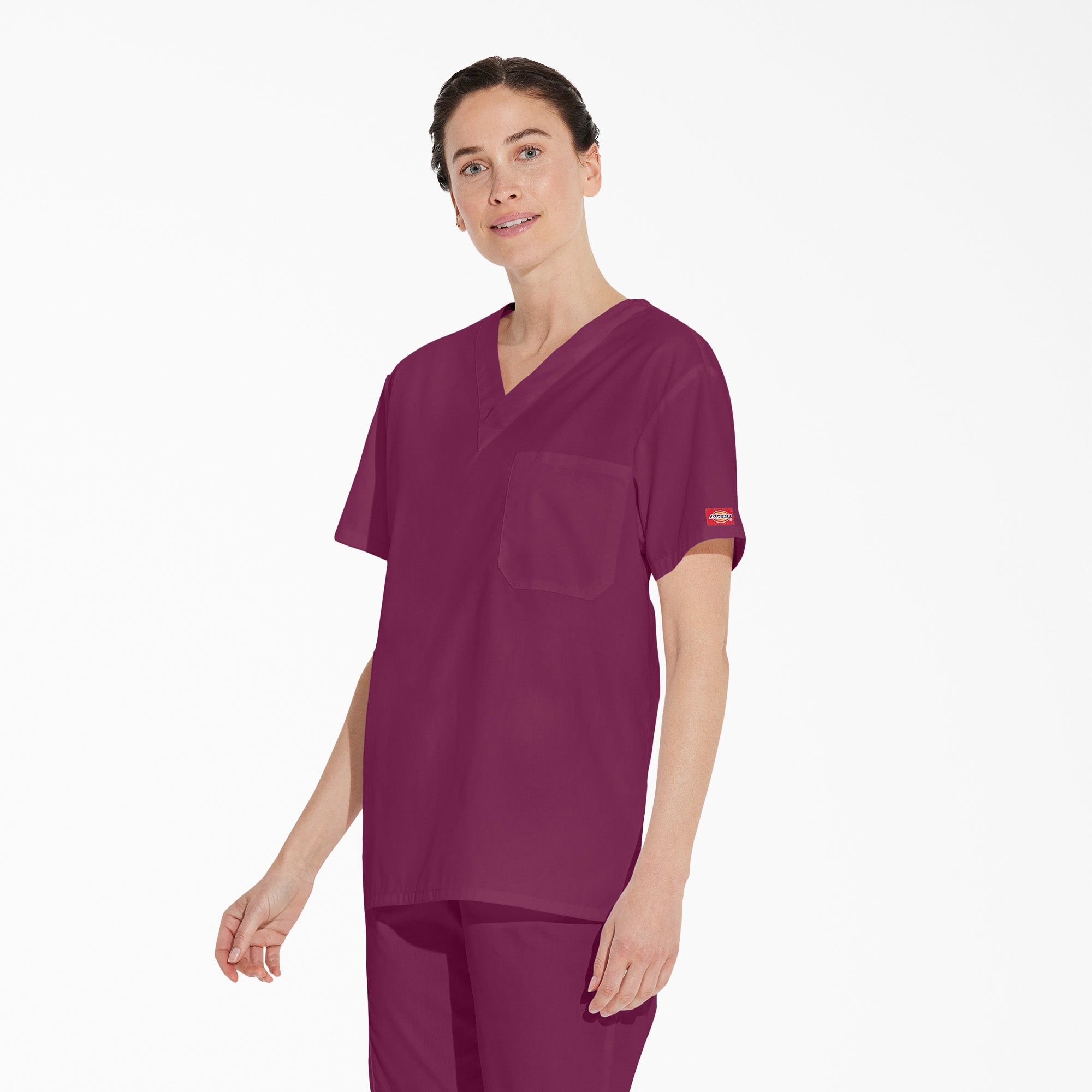 "Unisex EDS Signature V-Neck Scrub Top"