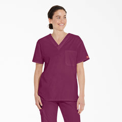 "Unisex EDS Signature V-Neck Scrub Top"