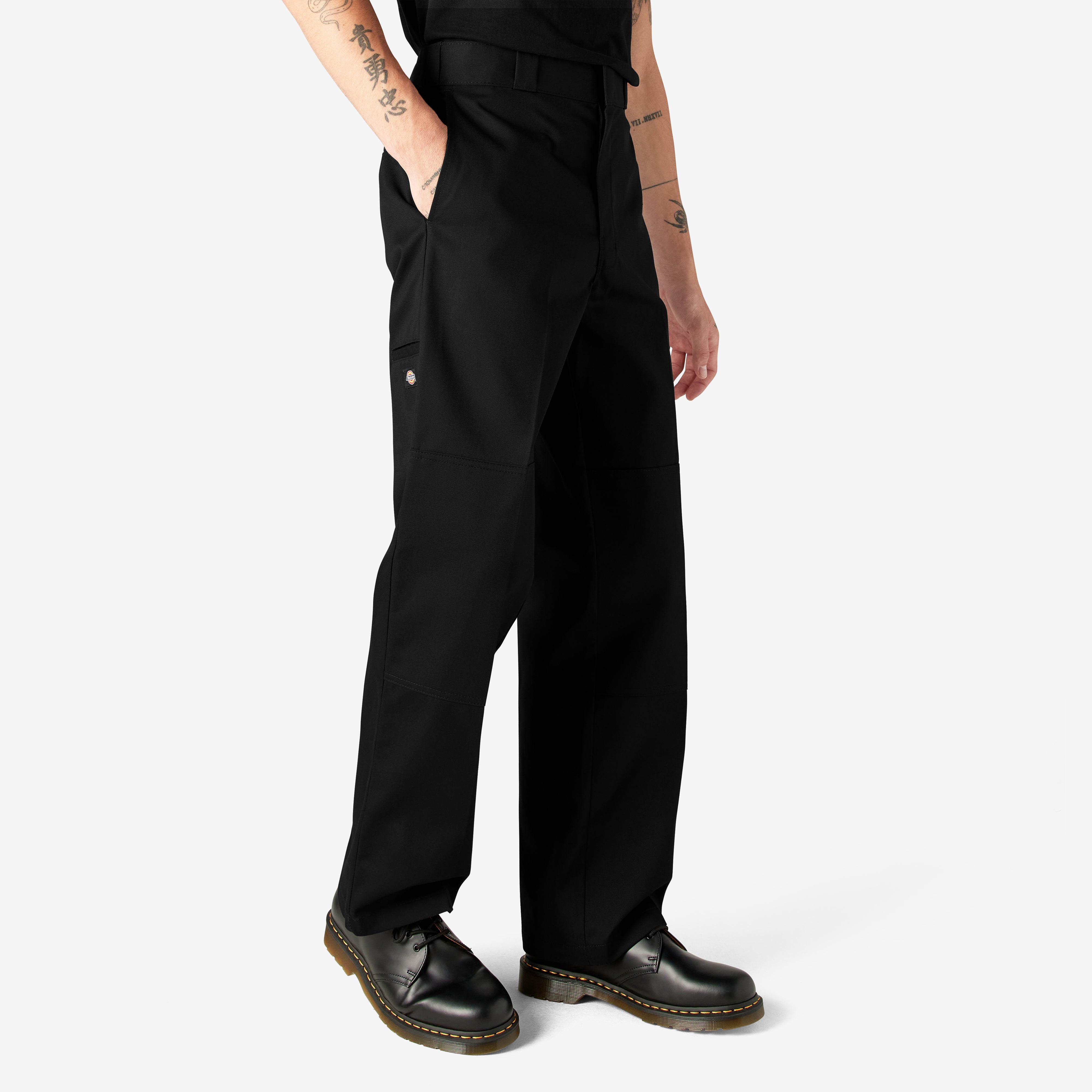 "Loose Fit Double Knee Work Pants"