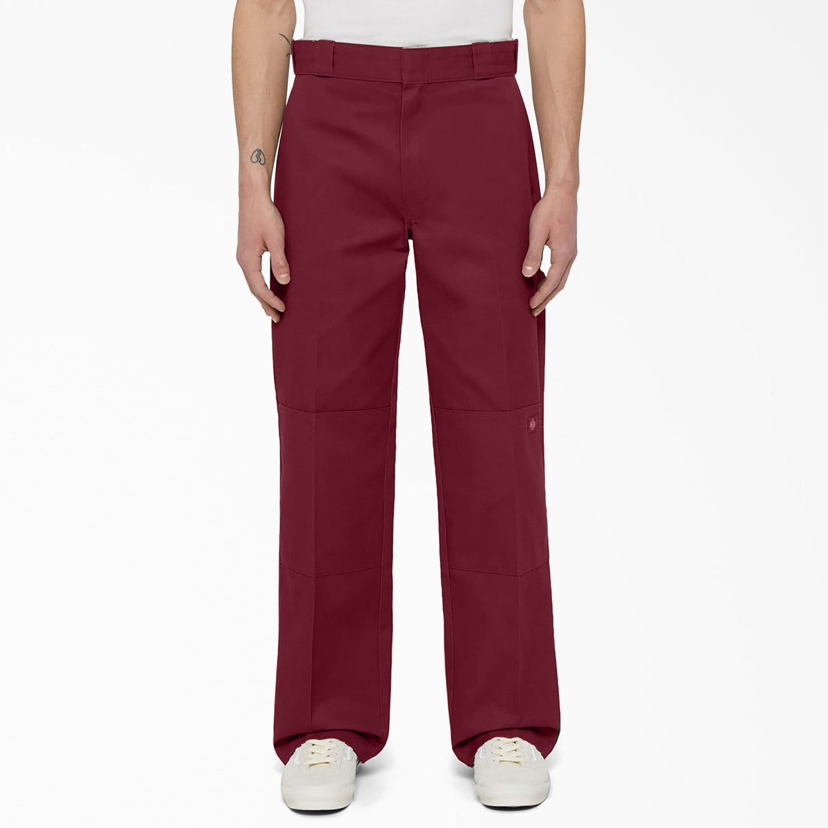 "Loose Fit Double Knee Work Pants"