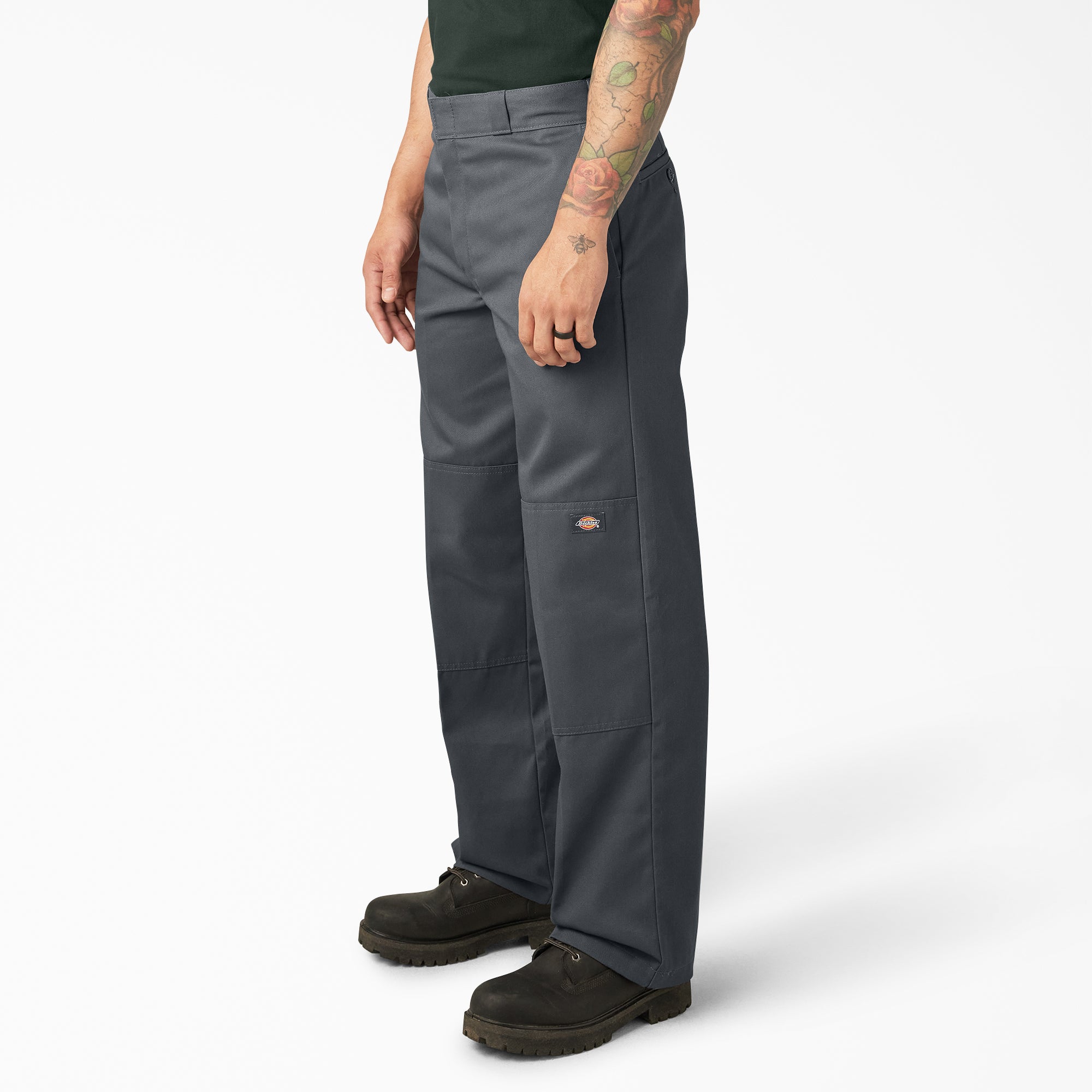 "Loose Fit Double Knee Work Pants"