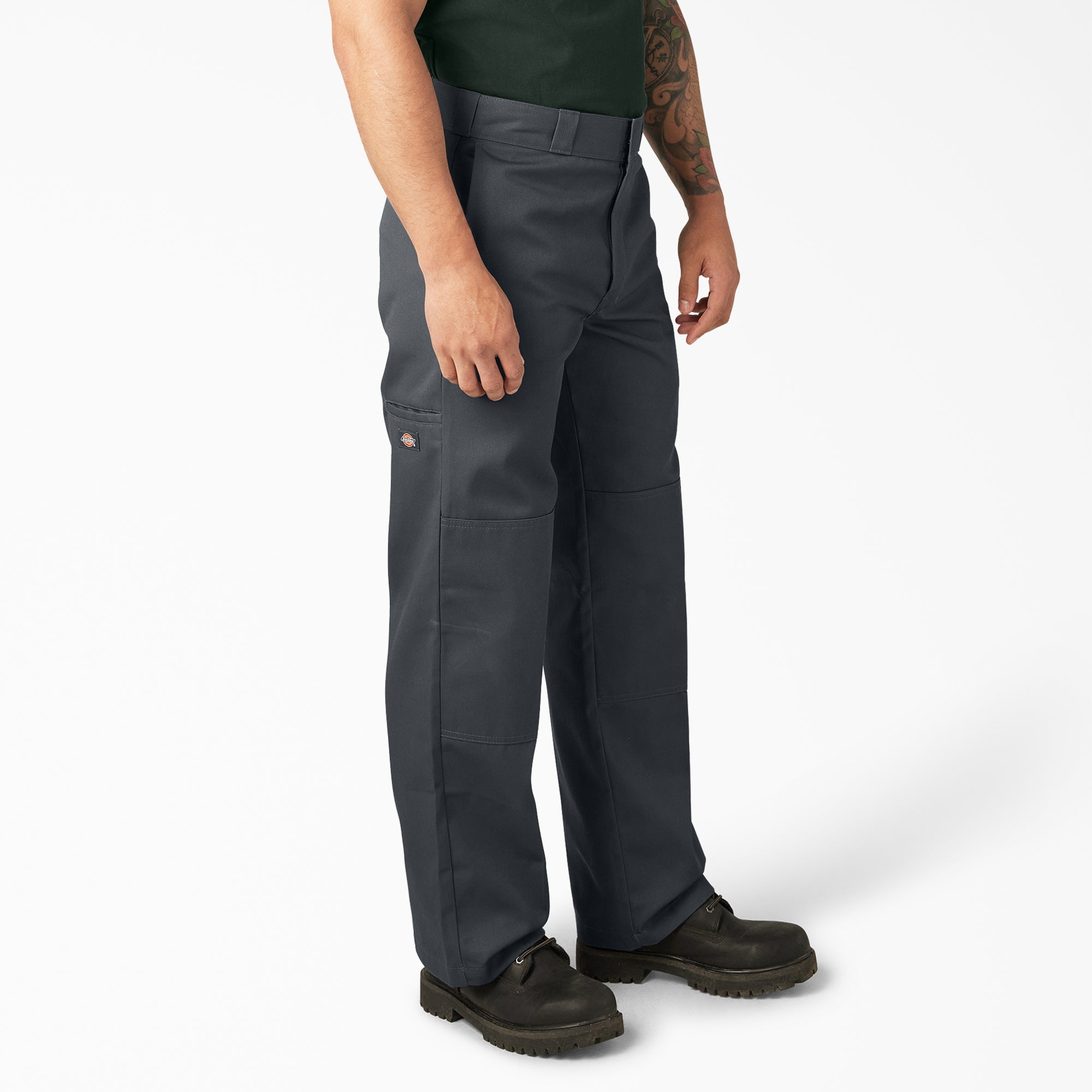 "Loose Fit Double Knee Work Pants"