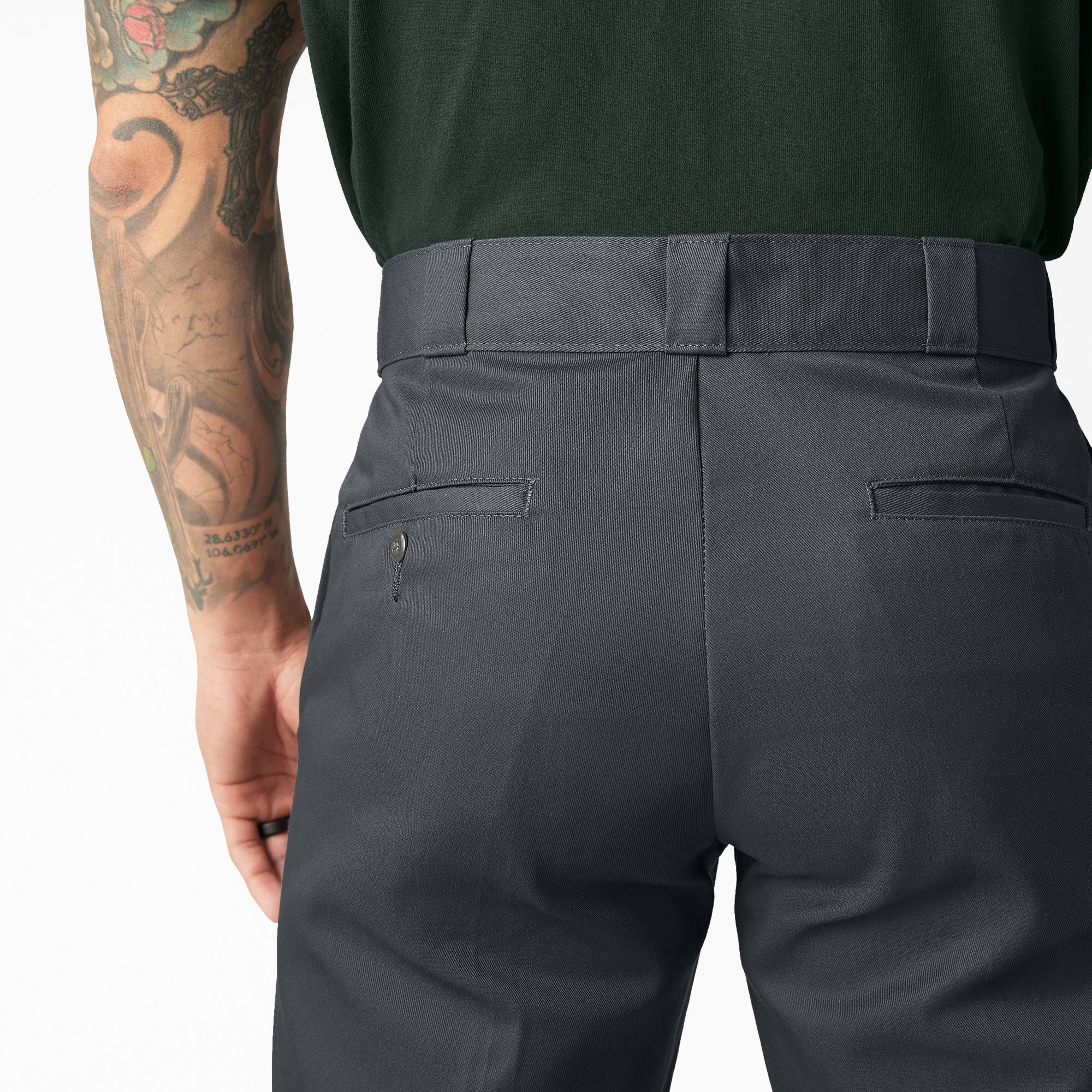 "Loose Fit Double Knee Work Pants"