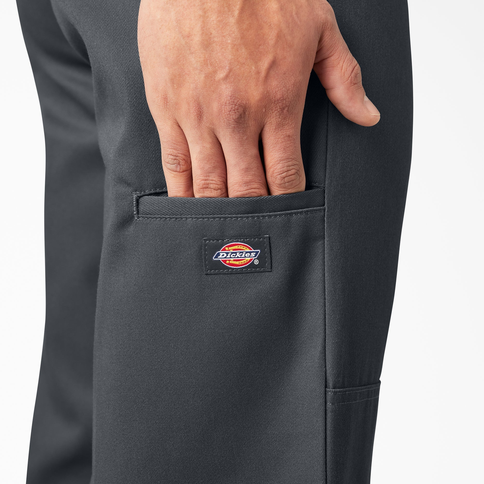 "Loose Fit Double Knee Work Pants"